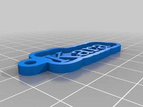kara keychains customized 3d print model - Mito3D