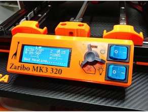 mk3 lcd cover two buttons 3d printer parts power switch prusa i3 zaribo 3d print model - Mito3D