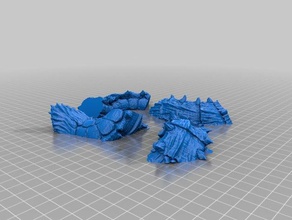 purple worm d&d remix fdm printer creatures 3d print model - Mito3D