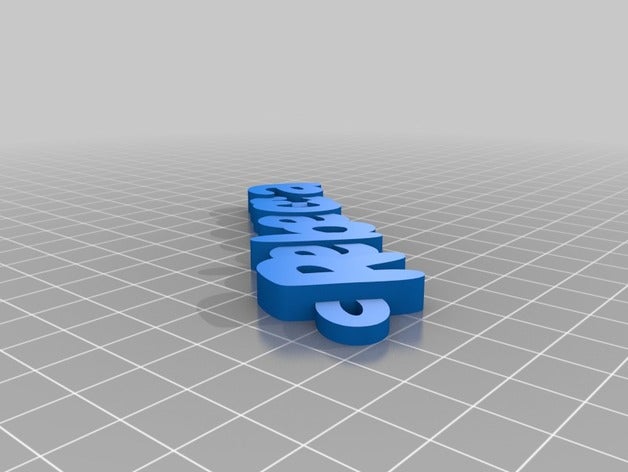 rebecca Schlüsselanhänger angepasst 3D print model - Mito3D