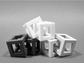 cube compilation diy geometry pla shape together 3d print model - Mito3D
