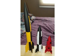 v-2 ish serviette en papier modèle de roquettes d'autres 3d print model - Mito3D