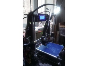 prusa i3 led rail 3d printer accessories 3d print model - Mito3D
