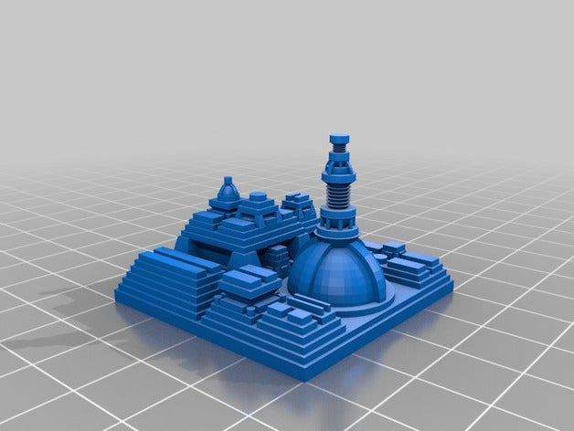 my customized space cities generator math art 3D print model - Mito3D