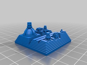 my customized space cities generator math art 3d print model - Mito3D