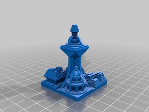 my customized space cities generator math art 3d print model - Mito3D