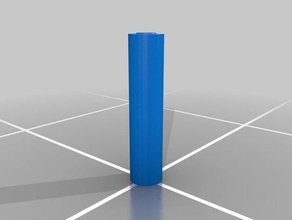 airsoft supresor de 6 pulgadas 14mm negativo hilos accesorios adjunto el barril la batería silenciador 3d print model - Mito3D
