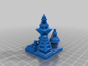 my customized space cities generator math art 3d print model - Mito3D