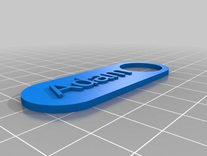adam keychains customized 3d print model - Mito3D
