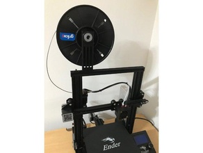 ender 3 slim filament spool holder 3d printer parts creality 3d print model - Mito3D