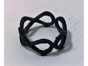anneau infini les anneaux de la conception mode bijoux 3d print model - Mito3D