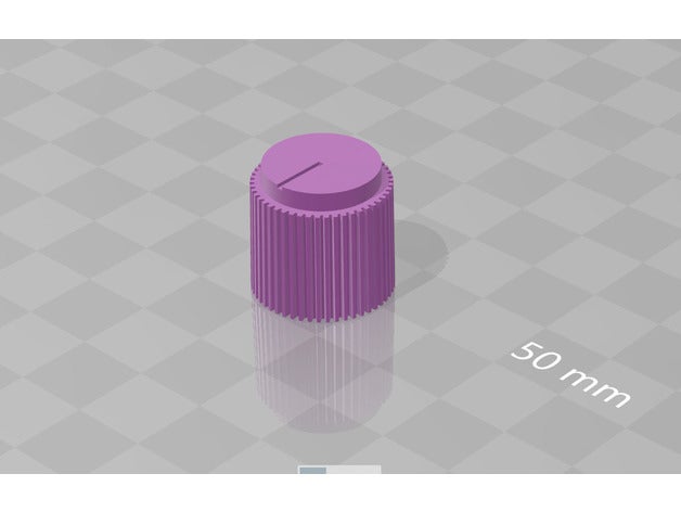 6mm knob electronics 3D print model - Mito3D