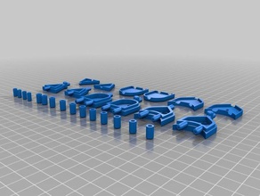 mantık blox ilkel parçalar cips bilgisayarlar eğitim 3d print model - Mito3D