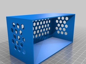 box hex Muster-Seiten Container angepasst 3d print model - Mito3D