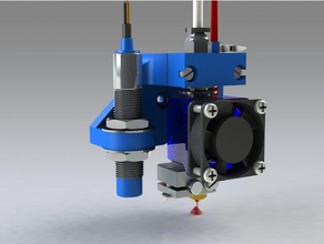e3d v6 mount tronxy x3s printer parts 3d print model - Mito3D