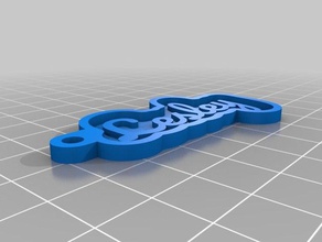 lesley Schlüsselanhänger angepasst 3d print model - Mito3D