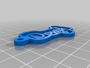 Teig Schlüsselanhänger angepasst 3d print model - Mito3D
