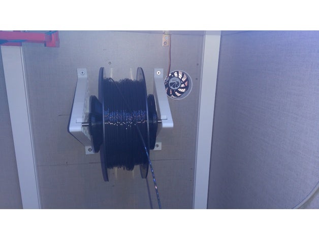 filamentspool wallmount 3d printer accessories filament holder spool wall mount 3D print model - Mito3D