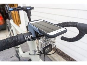 iphone 7 smart battery case bike handlebar mount gopro sport outdoors iphone7 3d print model - Mito3D