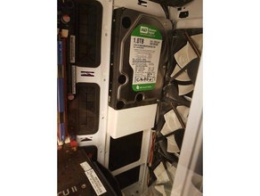 nzxt h440 hdd 35 inch vertical mount computer 3d print model - Mito3D