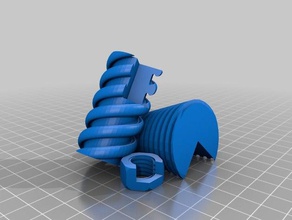 revolve2 openscad módulo de biblioteca la ingeniería doble hélice extrusión engranaje helicoidal engranajes helicoidales multiuso gire el tornillo hilo 3d print model - Mito3D