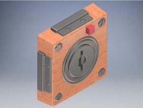 rust key lock Requisiten 3d print model - Mito3D