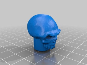skull cymbal topper 6mm nut music 3d print model - Mito3D
