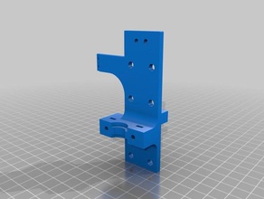 e3d v6 bowden base monoprice maker select v2 printer parts 3d print model - Mito3D