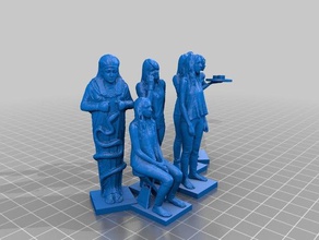 femme 049 054 sculptures 3d print model - Mito3D
