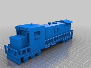 c40-9c diesel locomotive hobby 3d print model - Mito3D