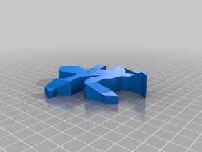 yms escher lizard math art 3d print model - Mito3D