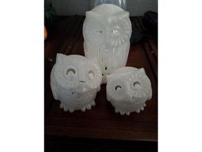daddy owl art 3d print model - Mito3D