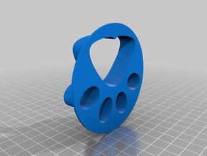 dog paw cookie cutter pets 3d print model - Mito3D