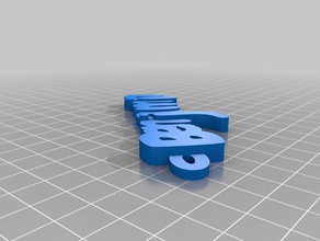 benjamin Anahtarlık özelleştirilmiş 3d print model - Mito3D