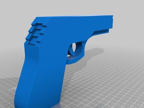 step-up-action-Gummi-Pistole 3d drucken 3d-gedruckt step-up Aktion 3d print model - Mito3D
