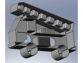 emporte piece camion pompier fire truck cookie cutter kitchen dining emporte-piece 3d print model - Mito3D