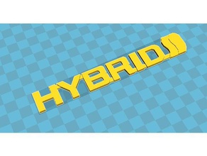 hybride emblème 3d l'impression 3d print model - Mito3D