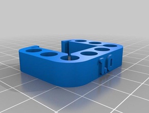 2020 nozzle rack 8 numbers remix 3d printer accessories 3d print model - Mito3D