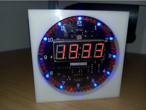 bricolage digitaluhr bausatz de l'horloge digitalclock cas elektronik 3d print model - Mito3D