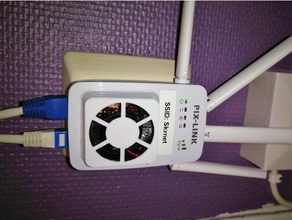 pix-link ac1200m router cooling fan diy heatsink 3d print model - Mito3D
