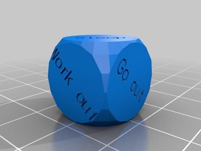 college decisions dice customized 3d print model - Mito3D