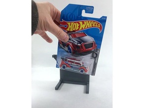 hot wheels card display stand photography toy game accessories 3d print model - Mito3D
