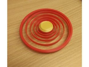 spiral fidget spinner oyuncaklar oyunlar fidgetspinner oyuncak openscad 3d print model - Mito3D