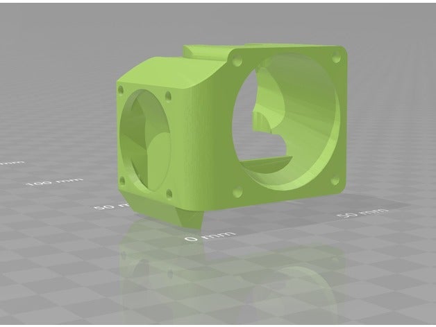 kühlungsleitung e3d v6 clone 40mm Kühlung 30mm Teile fan Drucker duct 3D print model - Mito3D