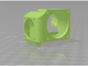 kühlungsleitung e3d v6 clone 40mm Kühlung 30mm Teile fan Drucker duct 3d print model - Mito3D