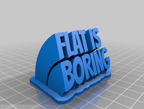 boring name plate office customized 3d print model - Mito3D