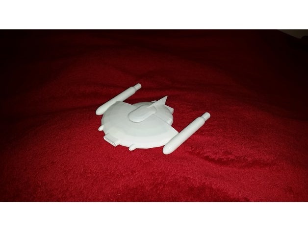 star trek romulano cracker classe 11000 sculture spazio astronave starship 3D print model - Mito3D