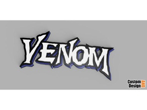 venom-logo lethal protector comic Zeichen logos 3d print model - Mito3D
