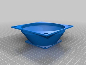 70mm 120mm low profile offset fan adapter computer 3d print model - Mito3D
