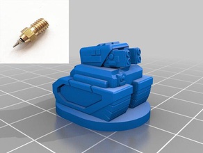 turret mech 18mm scale 3d printing 3d print model - Mito3D